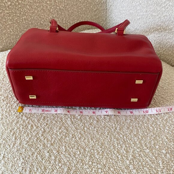 NWT J.Crew Delphine shoulder bag in leather 'Radiant Ruby' - Picture 12 of 16
